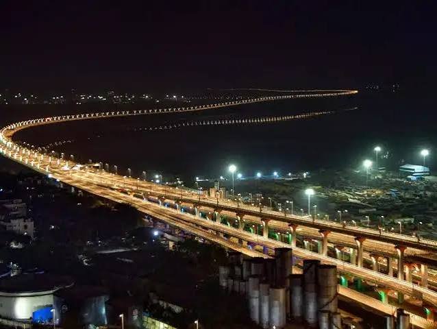 Atal Setu at night